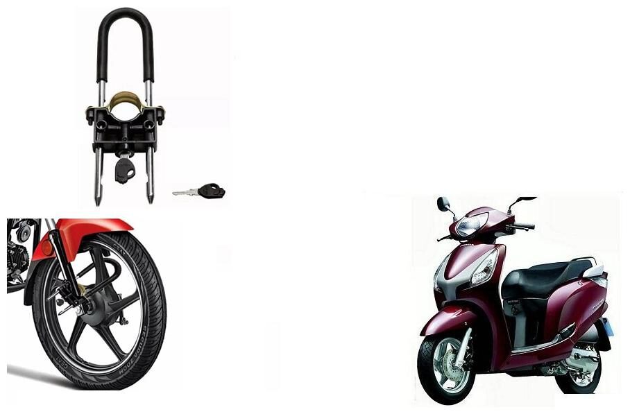 

Skynex U-Type Bike Anti Theft Wheel Lock For Honda Aviator