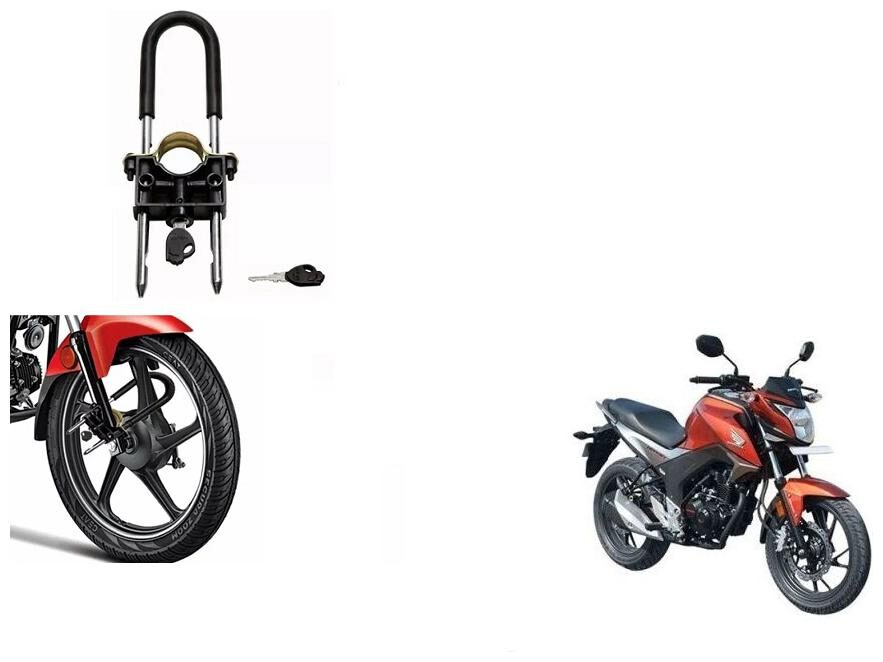 

Skynex U-Type Bike Anti Theft Wheel Lock For Honda CB Unicorn