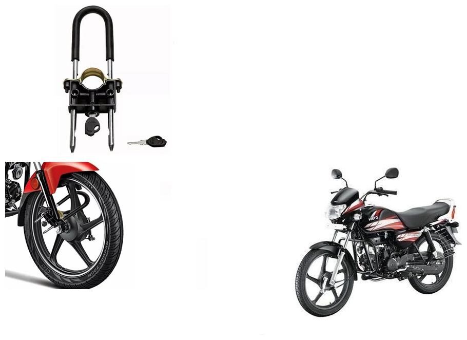

Skynex U-Type Bike Anti Theft Wheel Lock For Hero HF Deluxe