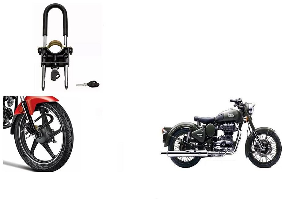 

Skynex U-Type Bike Anti Theft Wheel Lock For Royal Enfield Classic 500