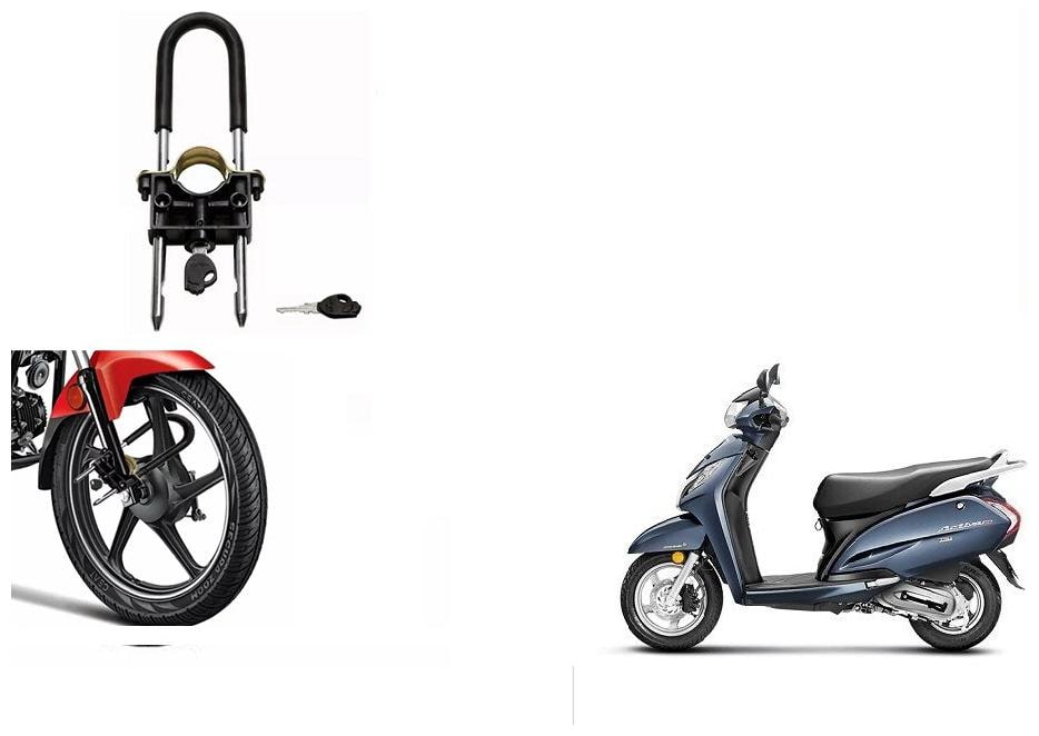 

Skynex U-Type Bike Anti Theft Wheel Lock For Honda Activa