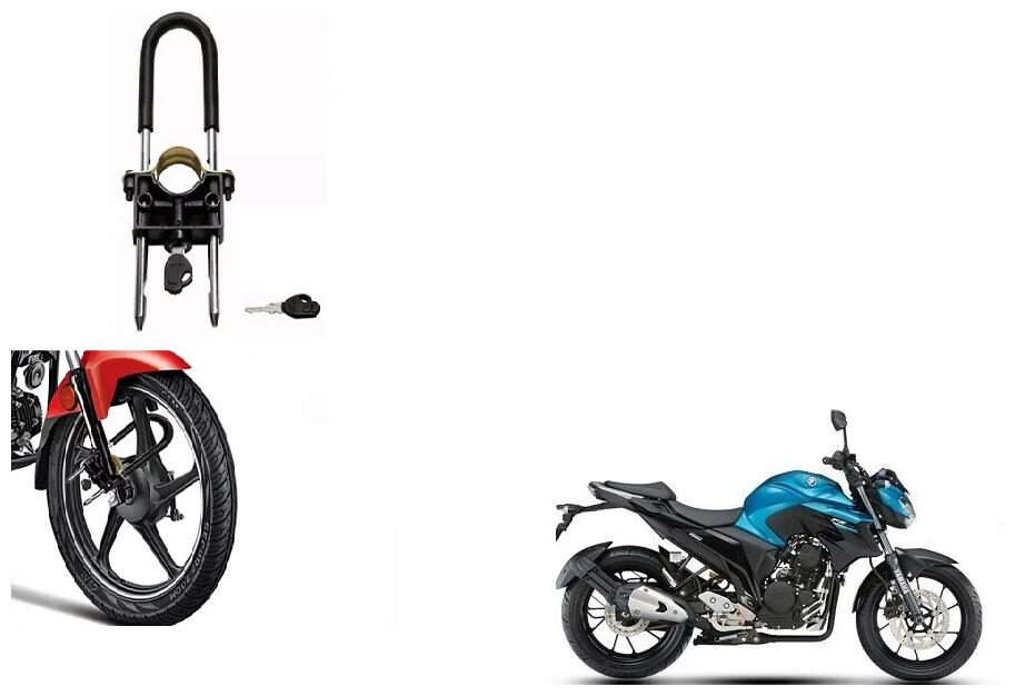 

Skynex U-Type Bike Anti Theft Wheel Lock For Yamaha FZ 1
