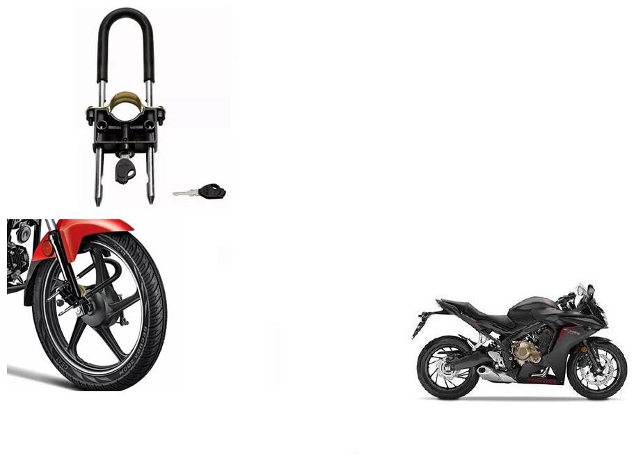 

Skynex U-Type Bike Anti Theft Wheel Lock For Honda CBR 650F