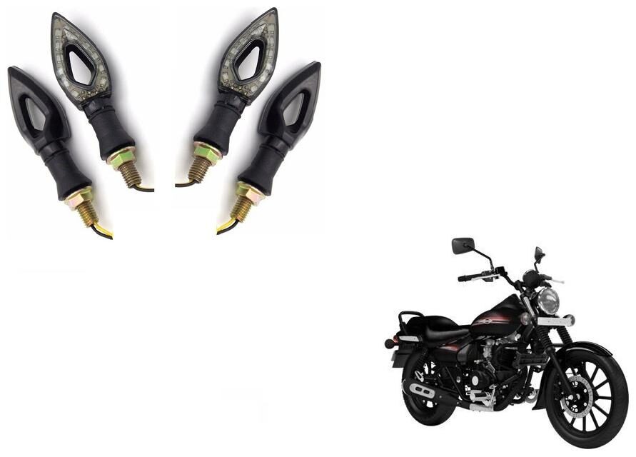 

Skynex Yellow Eye Indicators Set Of 4 For Bajaj Avenger Cruise 220