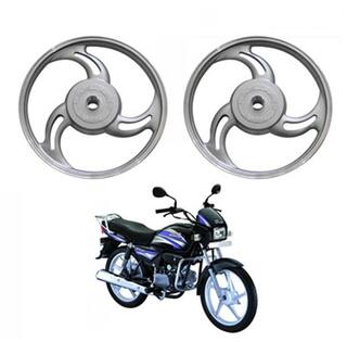 Buy Speedwav 3 Open Leaf Bike Alloy Wheel Silver Set Of 2 For Hero Splendor Online At Low Prices In India Paytmmall Com