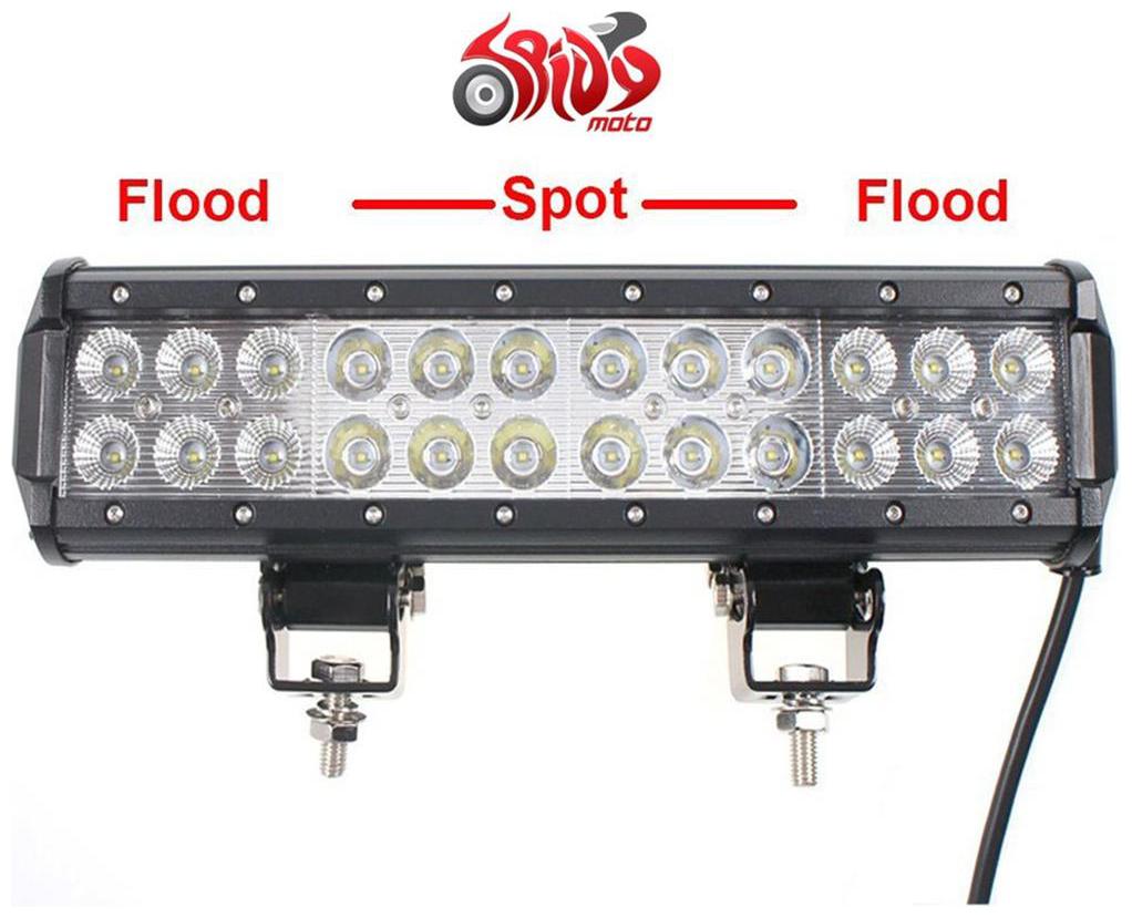 

Spidy Moto 12 72W Cree LED Light Bar Spot Flood Combo Beam Offroad Light Tata Sumo Grande