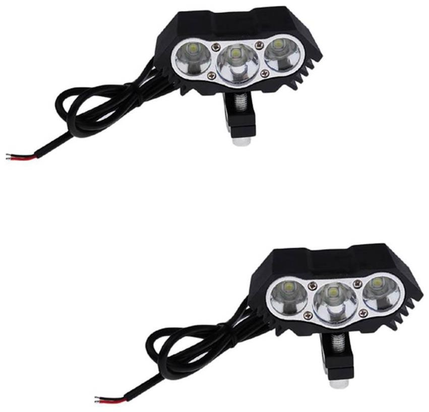 

Spidy Moto 30W T6 3 LED Spot Driving Headlight Fog Light Lamp Universal For Bike