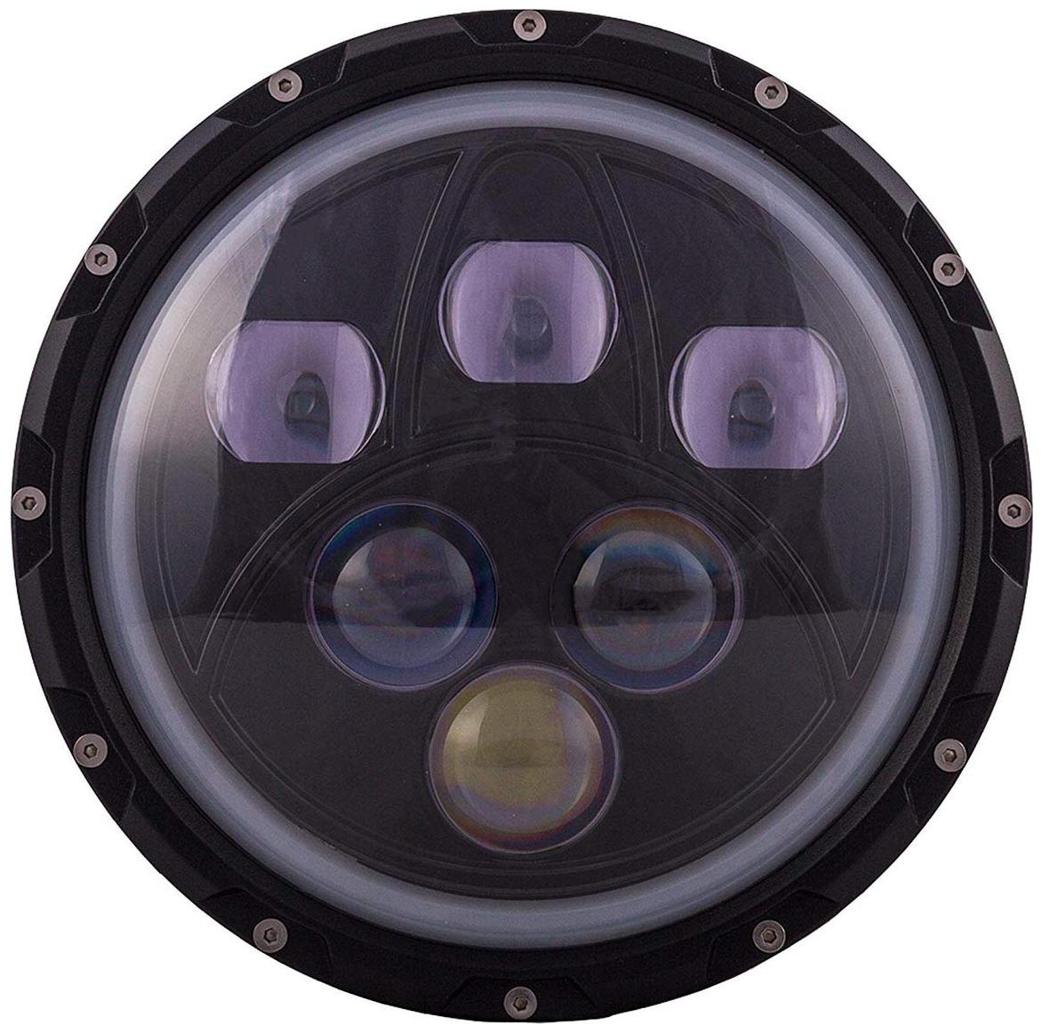 

Spidy Moto 7 inch Super Bright Hi-Lo Bean Round LED Headlight with DRL Universal for All Royal Enfiled Models