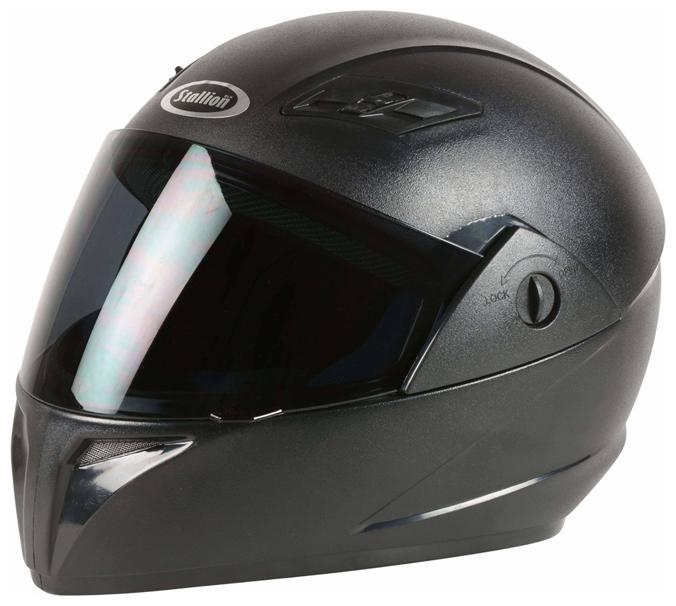 

Stallion Blk Vento Plus Full Face Black Helmet