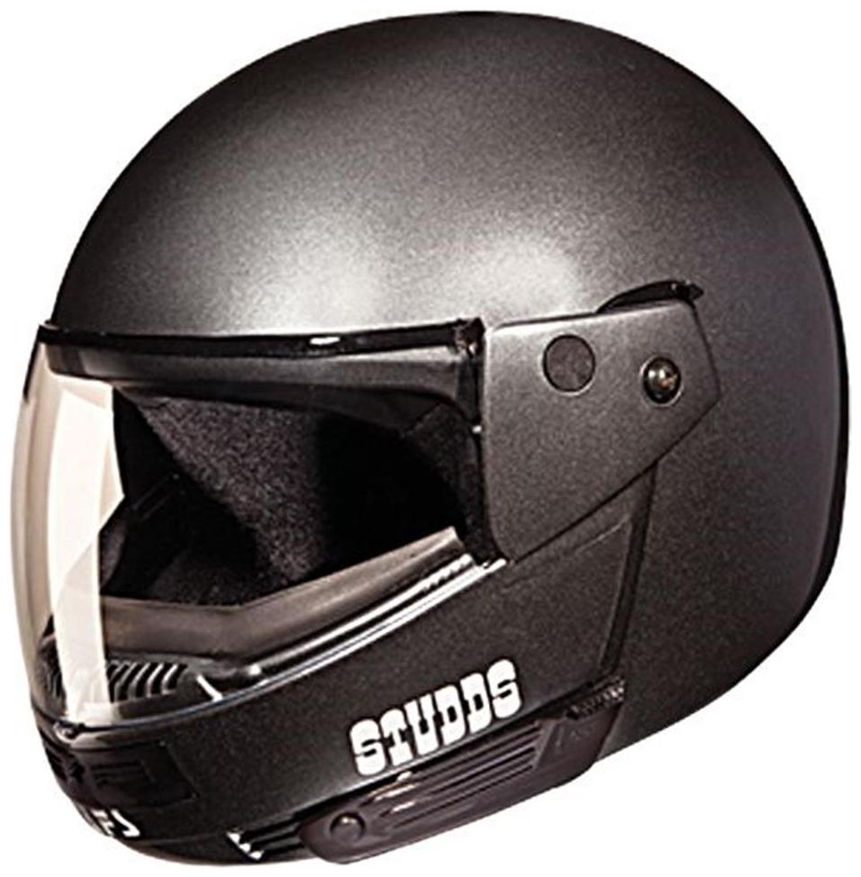 

Studds Full Face Helmet Ninja Pastel Plain Flipup Gun Grey(1 Piece)