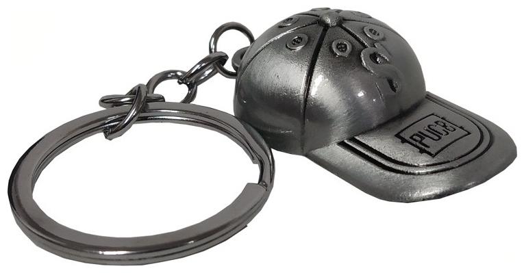 

Stylewell PUBG Players Unknown Battle Grounds Premium Synthetic PUBG Theme Metal Base Ball Cap Toy Key Ring Keychain (Silver)