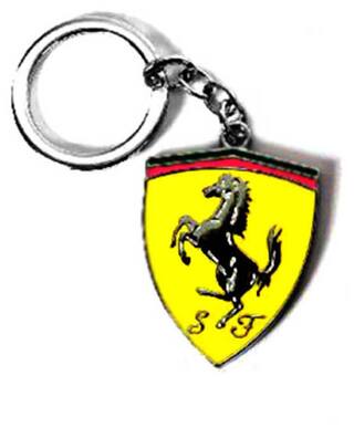 buy tech fashion keychain ferrari car logo metal keyring online at