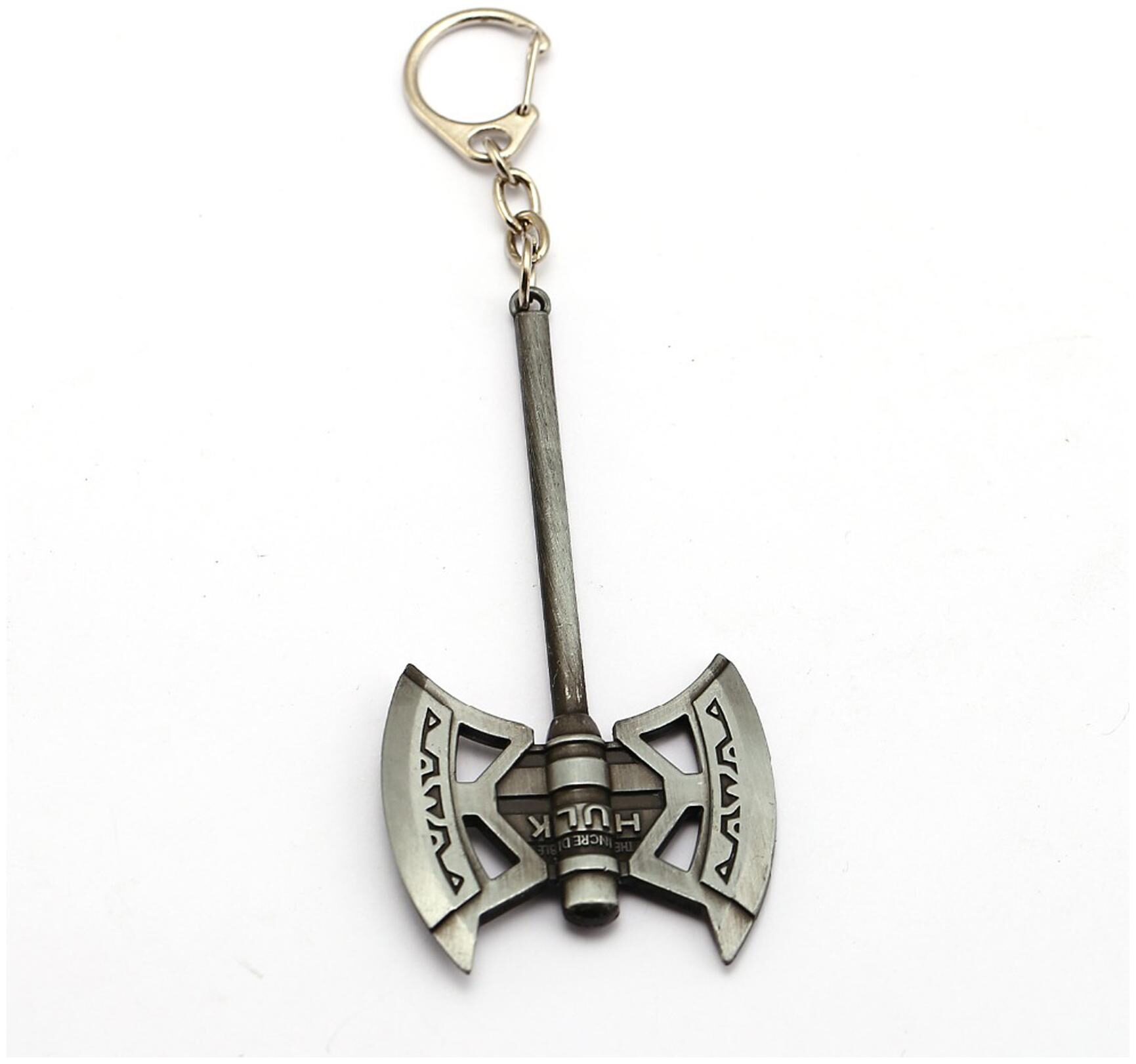 

Techpro Avengers Superhero Silver Colour Hulk Axe Design Keychain