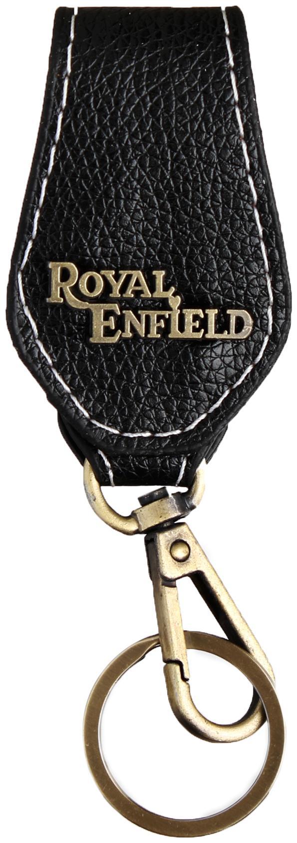 

Techpro Leatherite Belt Clip Keychain with Royal Enfield Doublesided Rubber Royal Enfield Red Gun Design Combo Pack