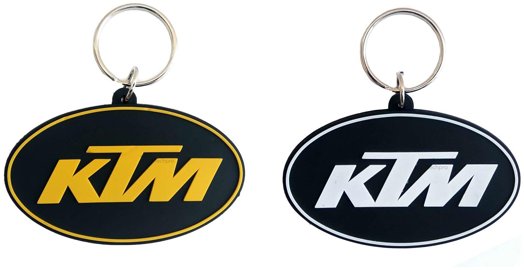 

Techpro Rubber Keychain with Doublesided Orange and White KTM Combo Pack