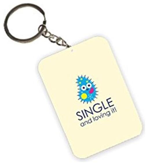 

The Crazy Me -Single and Loving It Key Chain