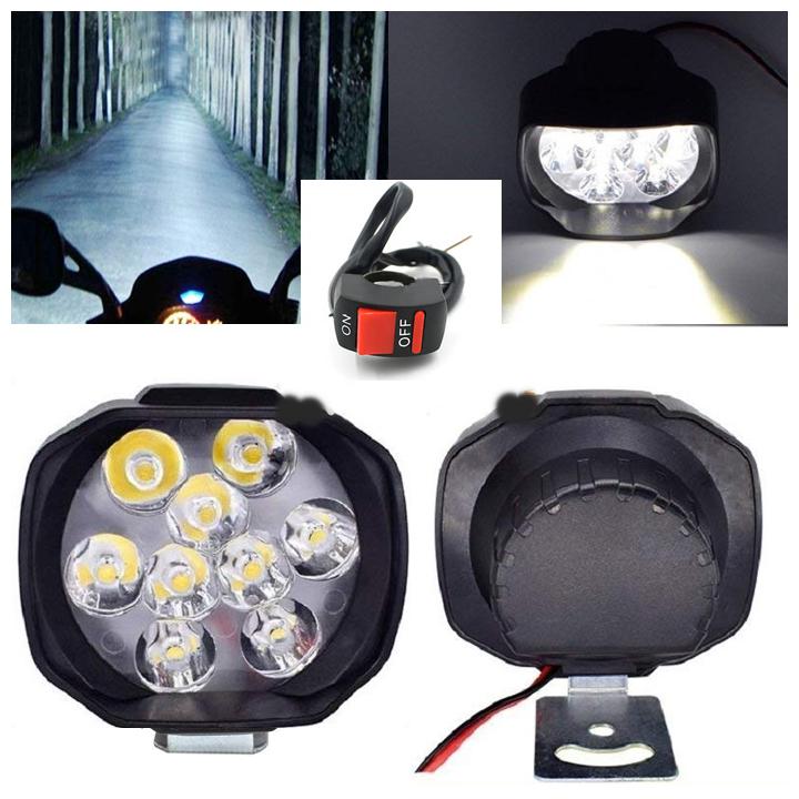 

THE ONE CUSTOM 9 Led Small Circle Motorcycle Light Bike Fog LA Light - 2 Pc FOR yamaha saluto