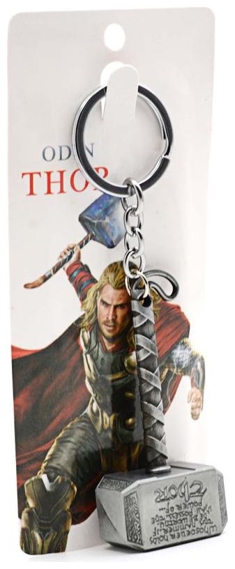 

Three Shades Thor Heavy Silver Hammer From Marvels Key Ring for Boys Girls