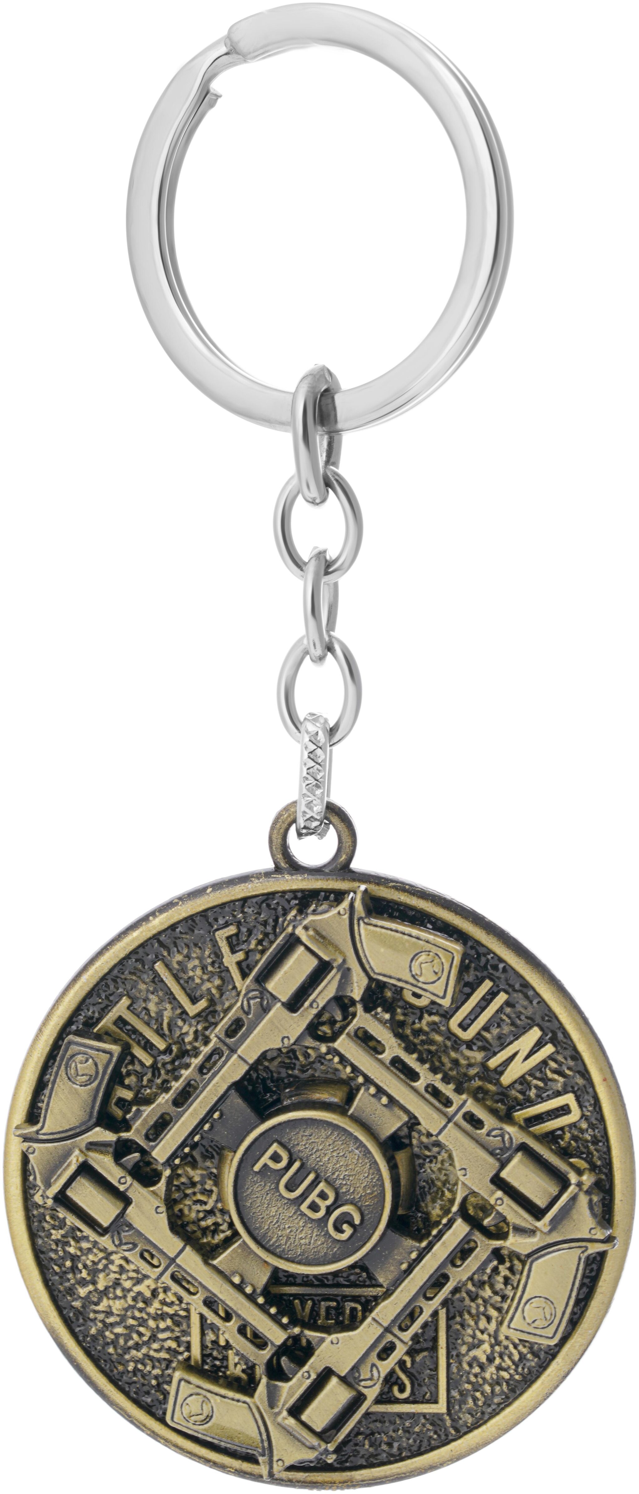 

Three Shades PUBG Gun Keychain Metal Golden Rotating PUBG Guns Key Chain