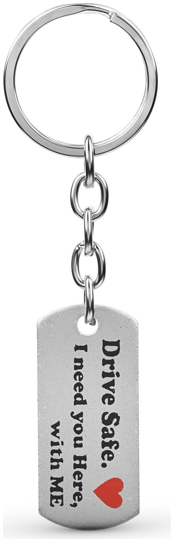 

Three Shades Drive Safe Keychain Keyring for Bike Cars