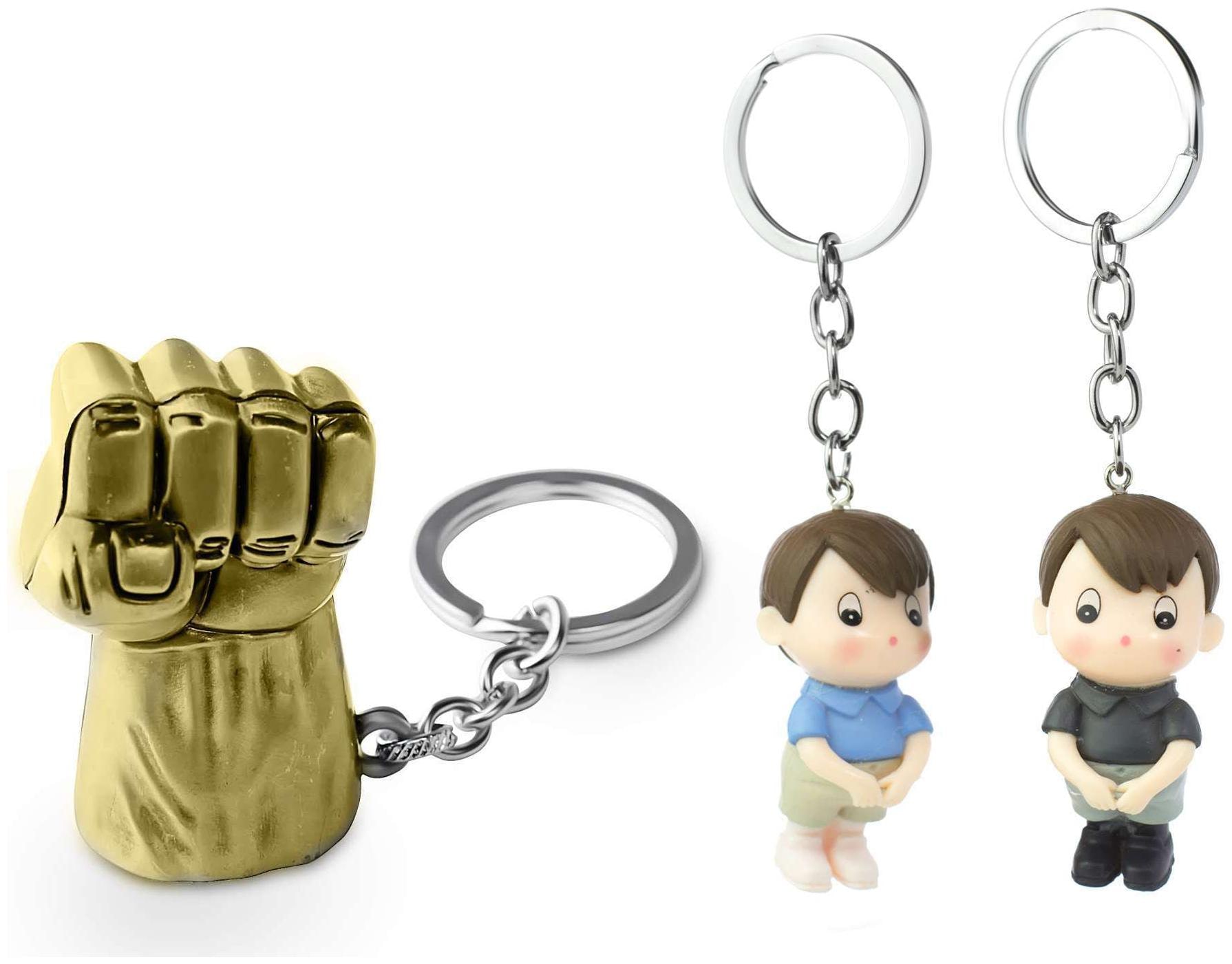 

Three Shades Hulk Keychain Brothers Couple Keychain Combo Pack of 3 Keychain
