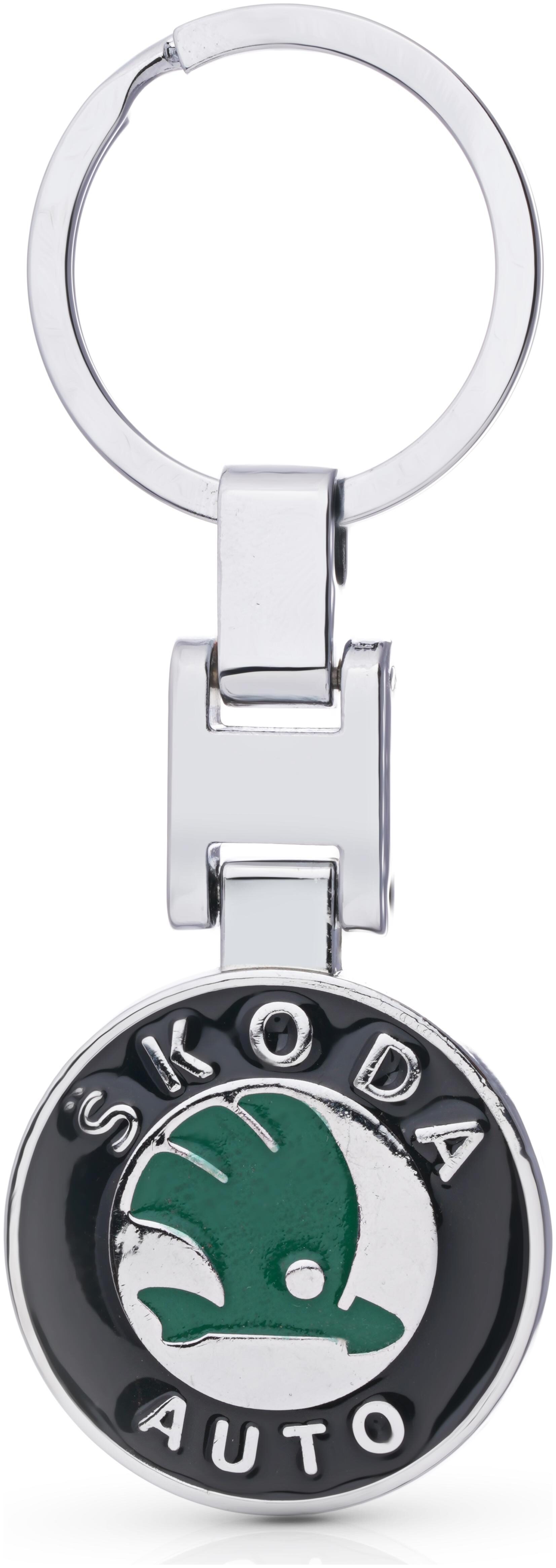

Three Shades Skoda Double Sided Car Logo Keychain