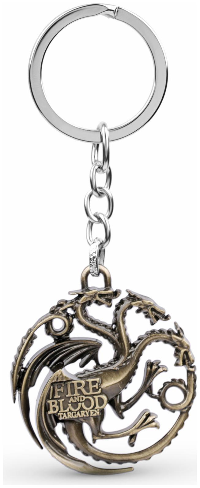 

Three Shades Game Of Thrones Targaryen 3 Headed Dragon Keychain