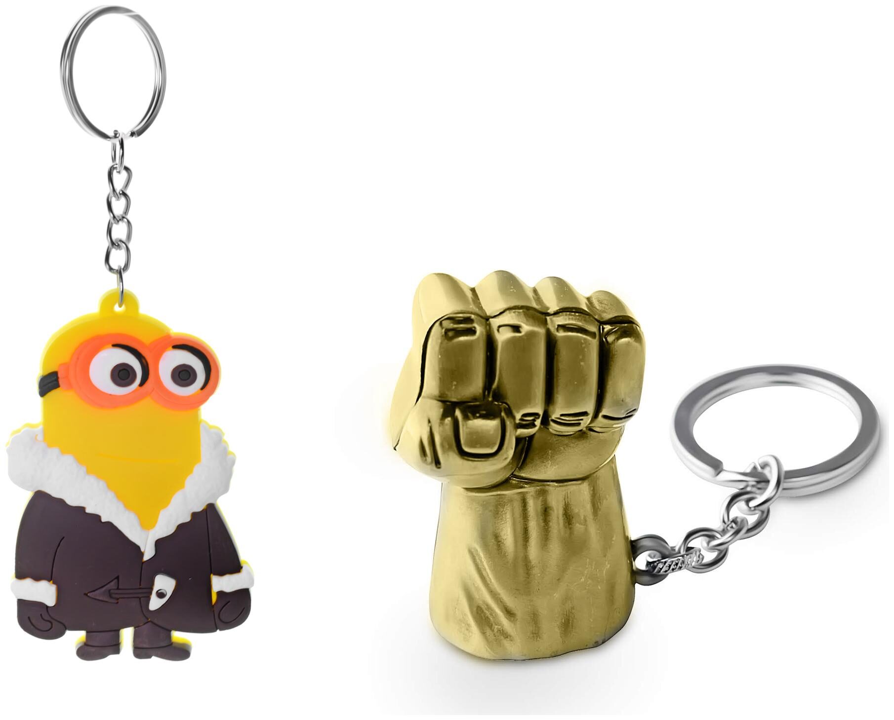 

Three Shades Hulk Keychain Minion in Winter Couple Keychain Combo