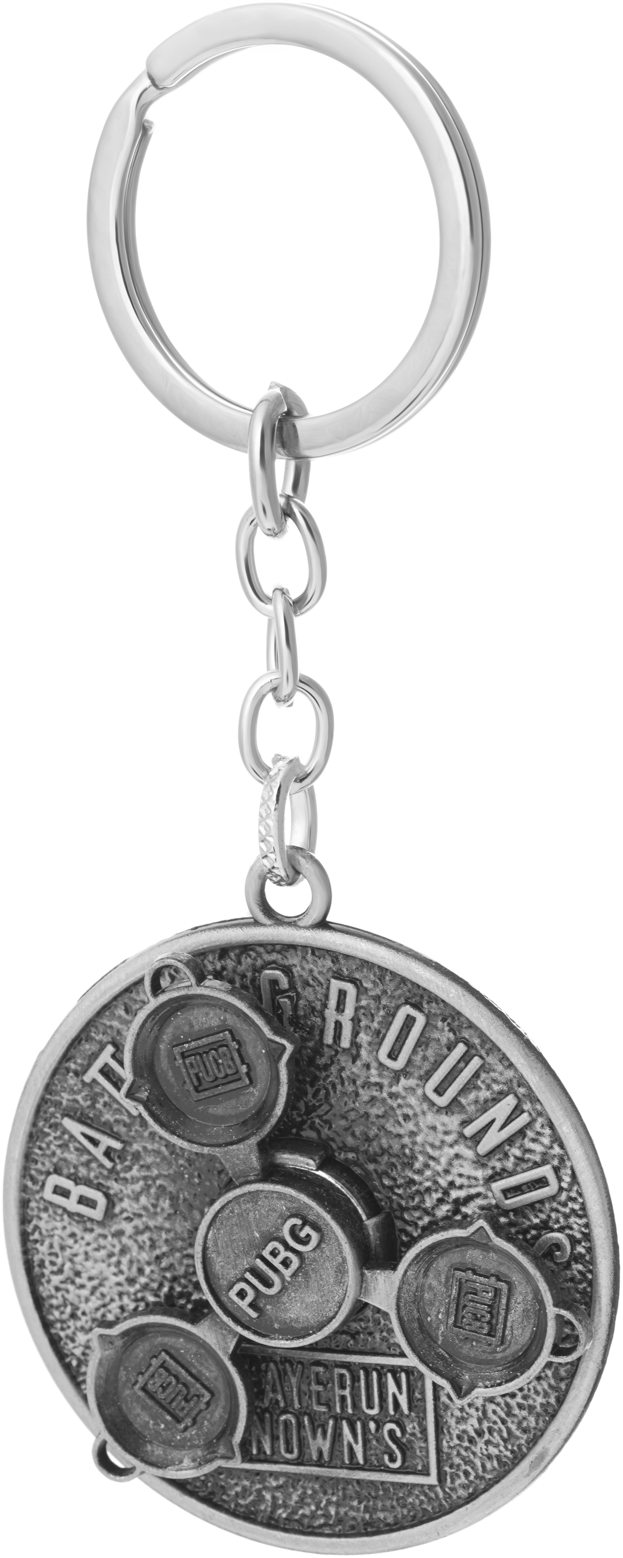 

Three Shades PUBG Frying Pan Keychain Rotating Pan Keychain (Silver)