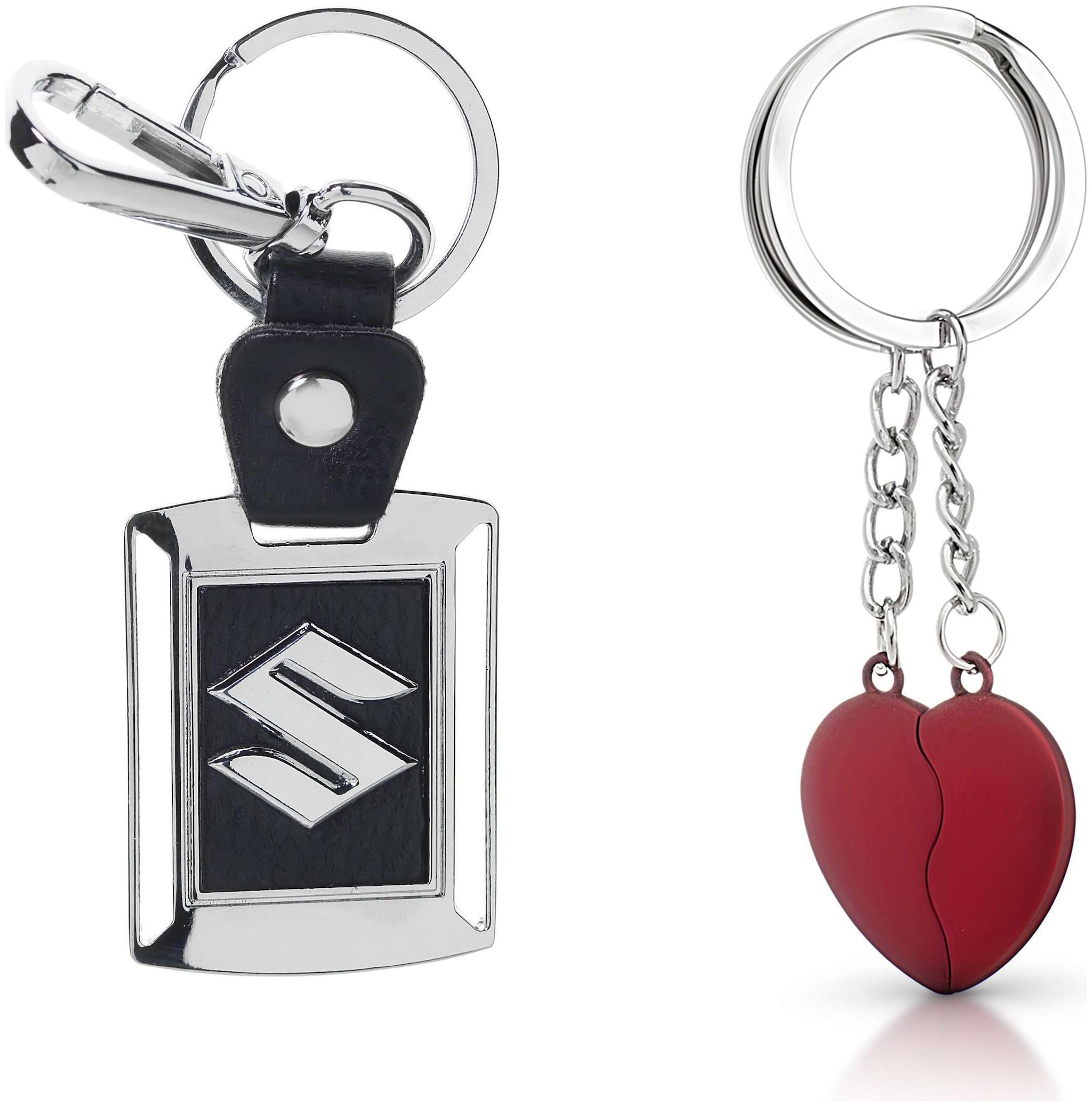 

Three Shades Magnet Red Heart Keychain Maruti Suzuki Leather Keychain