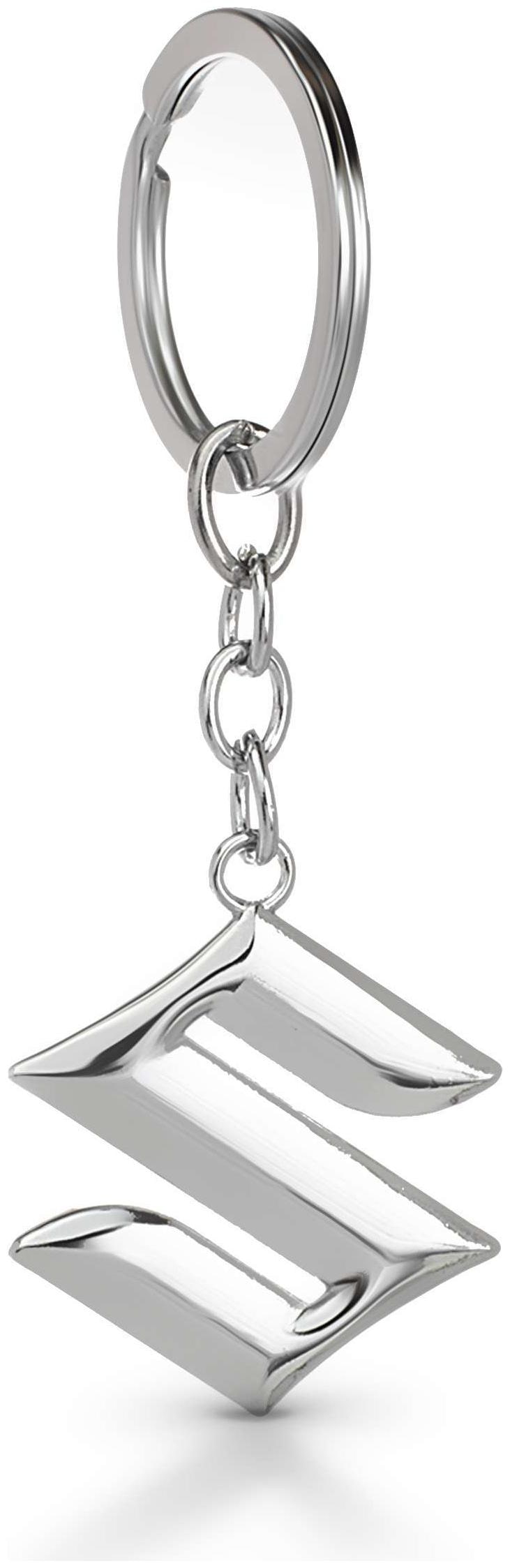 

Three Shades Maruti Suzuki Silver Plated Keychain for Car