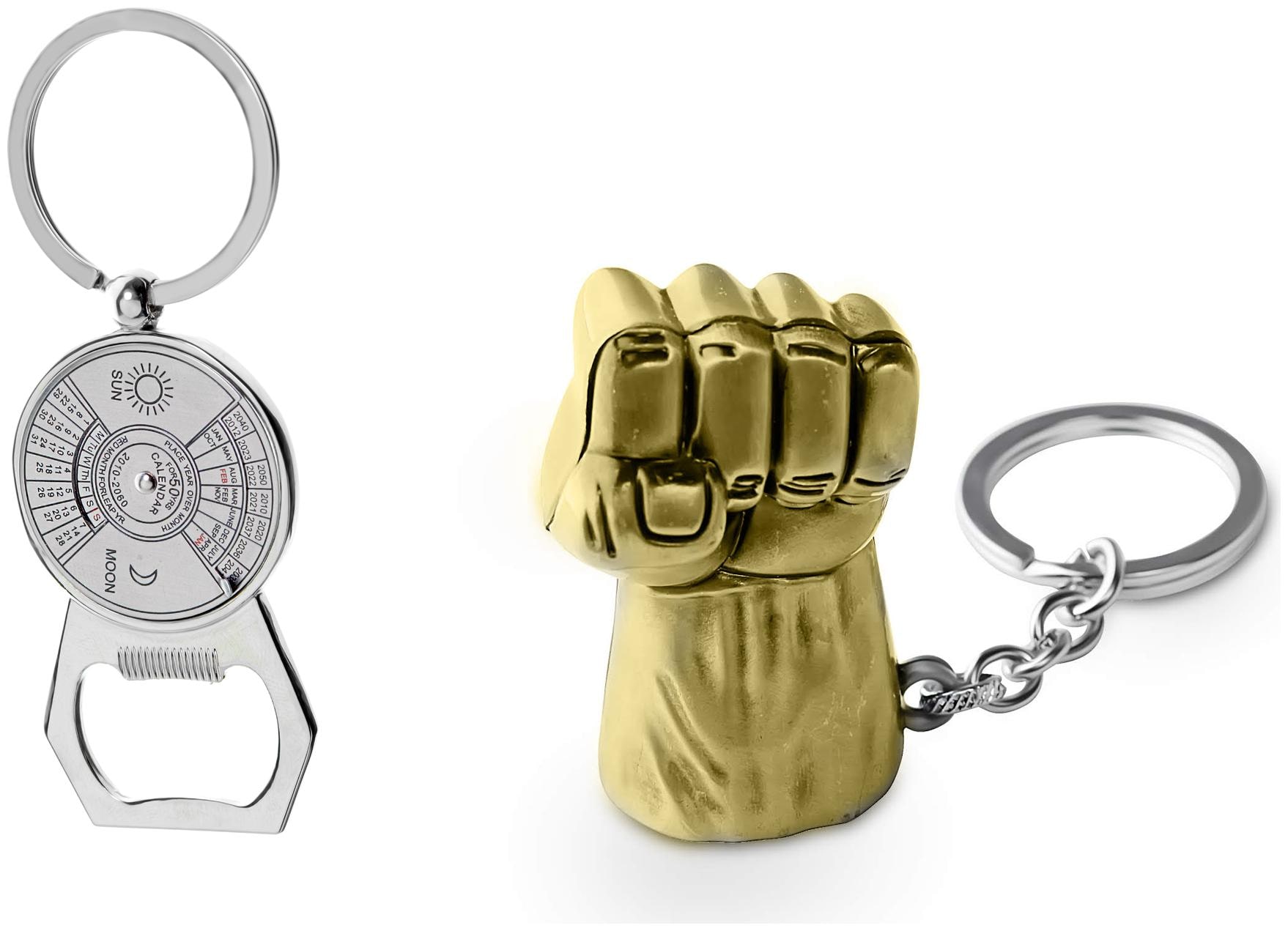 

Three Shades Hulk Keychain 50 Year Calendar Keychain Combo Pack of 2