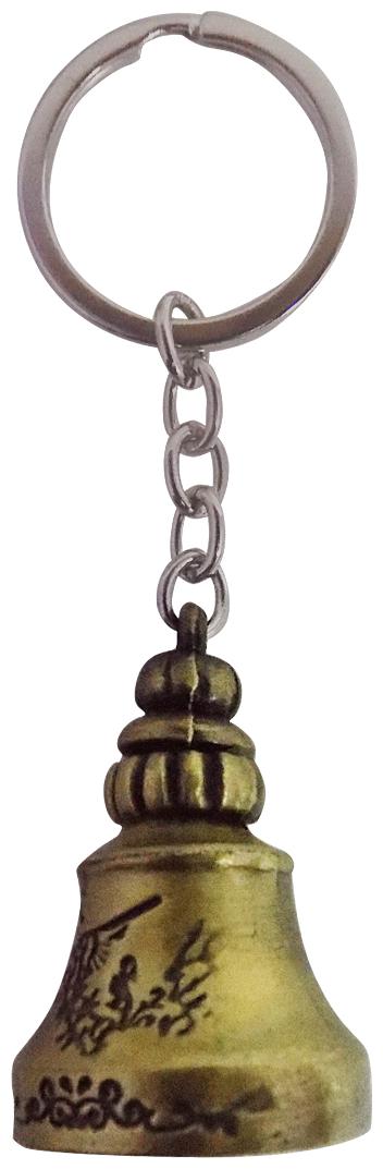 

Tibetan Dragon Symbol Pagoda Temple Bell Keychain Keyring for Car Bike and Bicycle