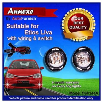 

Toyota Etios Liva Fog Light LA Set of 2 Pcs With Wiring