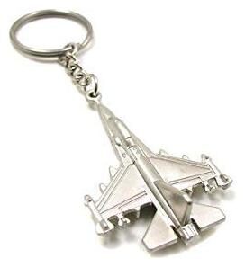 

Trigger Impex Silver Jet Plane Design Keychain