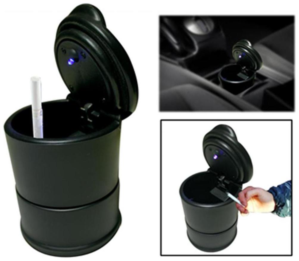 

Auto Ryde Designer Ashtray With Blue Led Light For Car Home Office