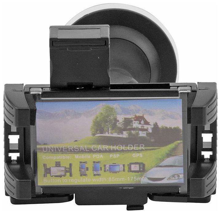 

universal car mount shockproof anti skid design mobile phone holder (Black)