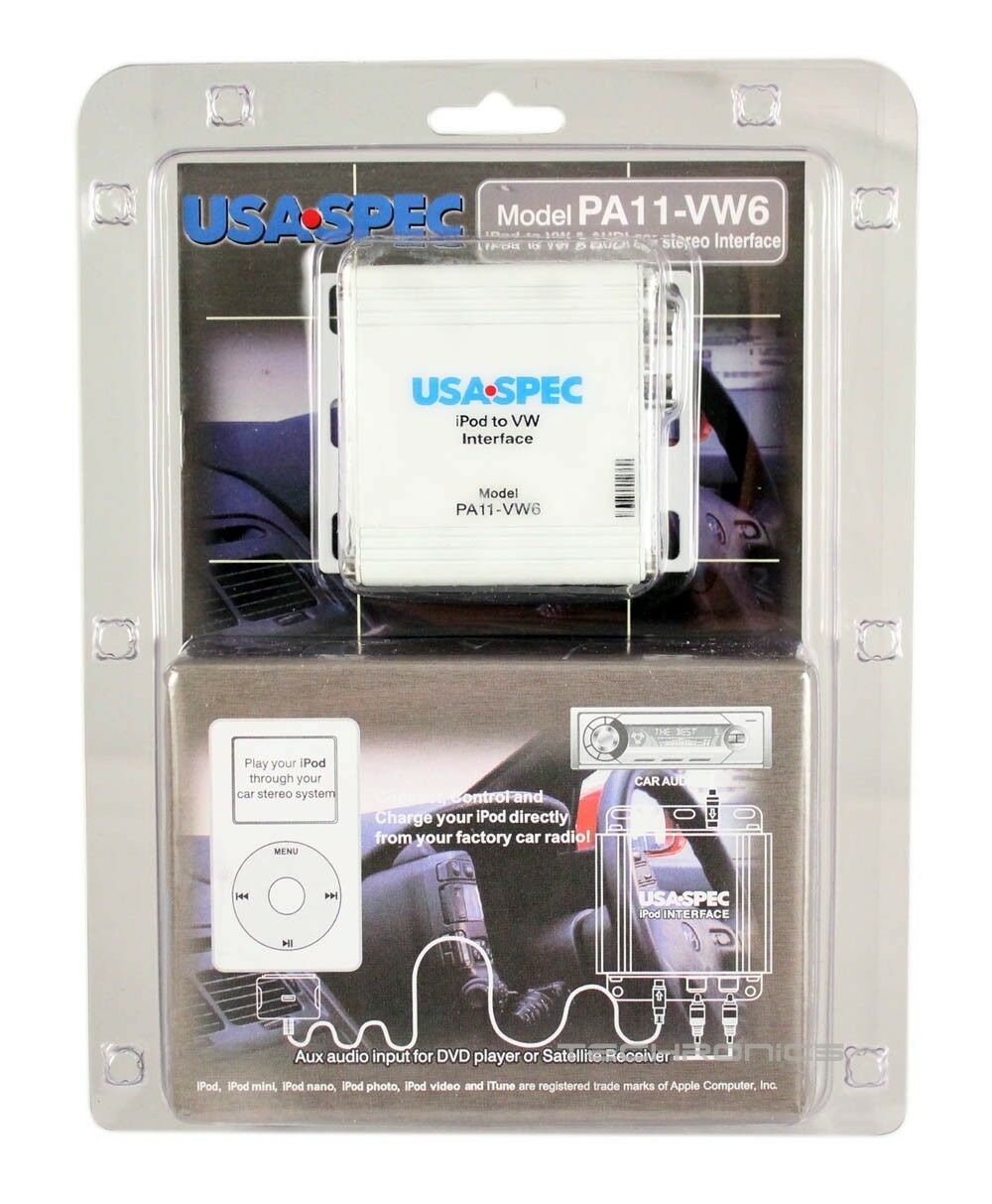 

USA SPEC PA11-VW6 VW AUDI STEREO IPOD IPHONE FULL SIRIUS XM INTERFACE ADAPTER