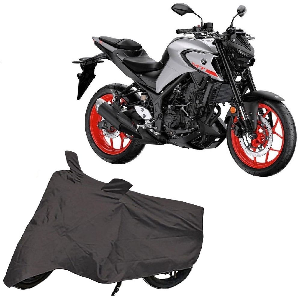 

Utkarsh Premium Quality Grey Matty Two Wheeler Bike Body Cover For Yamaha Mt-03 With Miror Pockets