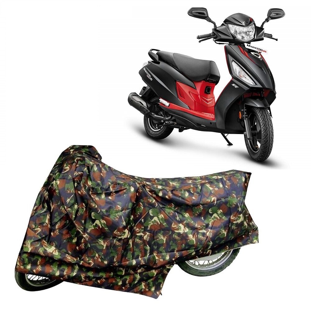 

Utkarsh Premium Quality Junglee Matty Two Wheeler Scooter Scooty Body Cover For Hero Maestro Edge 125 Bs6 With Mirror Pockets
