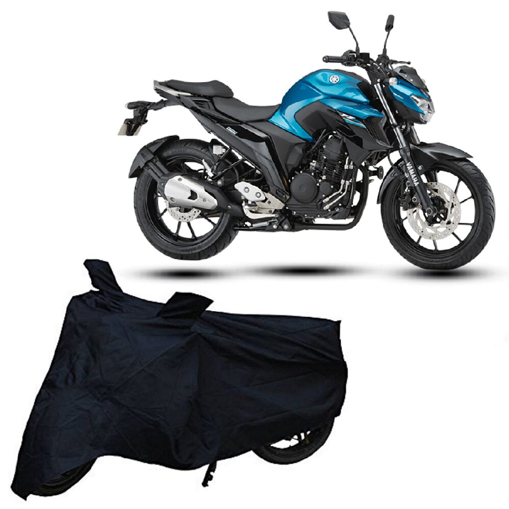 

Utkarsh Premium Quality Black Matty Two Wheeler Bike Body Cover For Yamaha Fz25 With Mirror Pockets