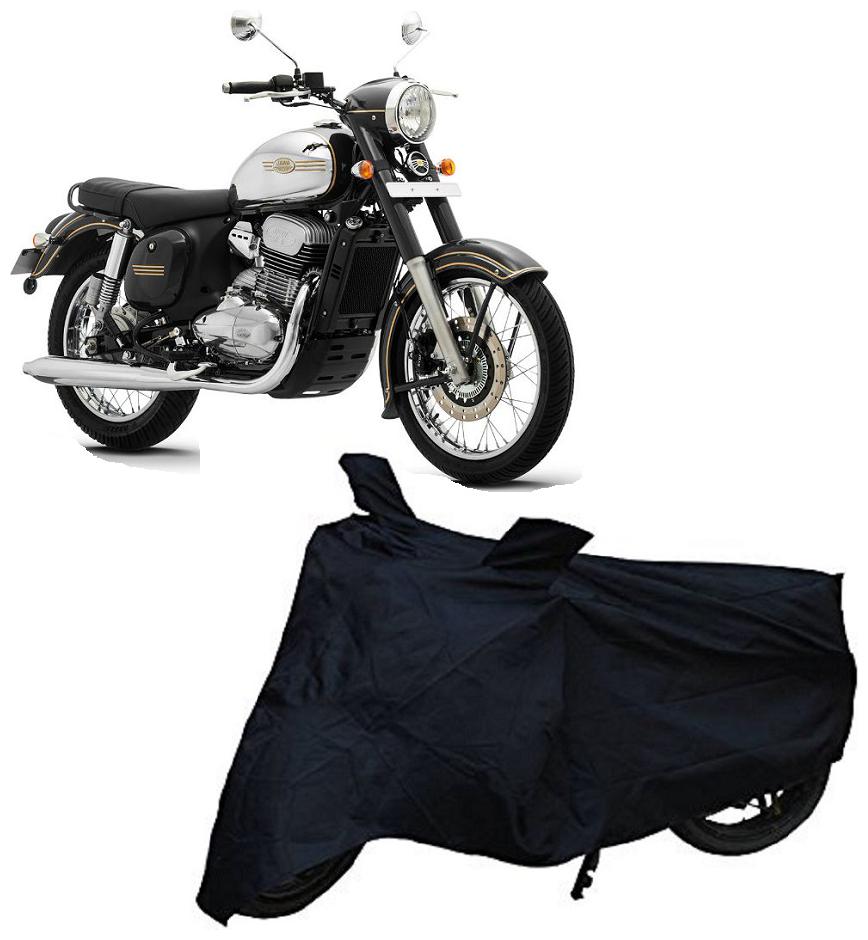 

Utkarsh Premium Quality Black Matty Two Wheeler Bike Body Cover For Jawa Standard With Mirror Pocket