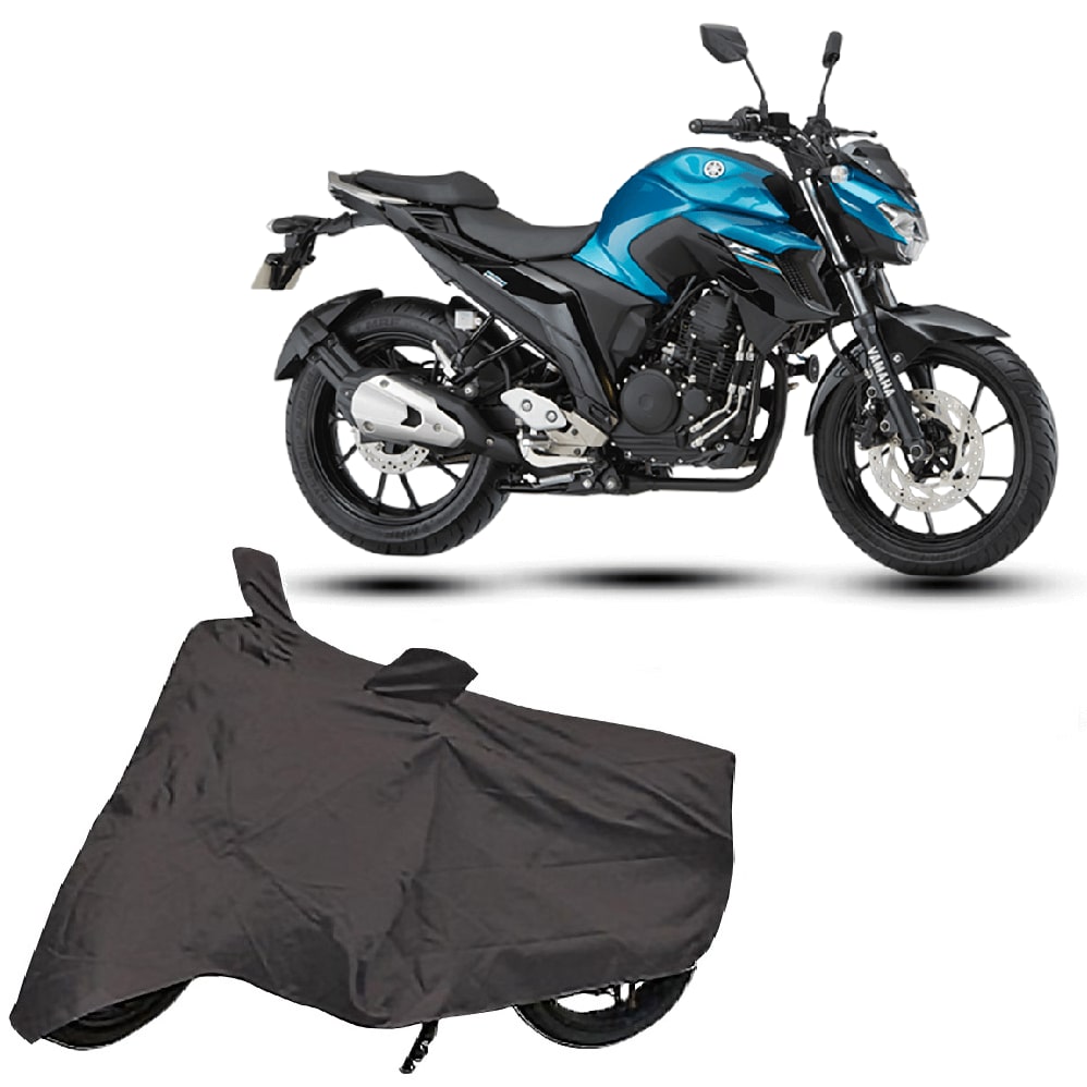

Utkarsh Premium Quality Grey Matty Two Wheeler Bike Body Cover For Yamaha Fz25 With Miror Pockets