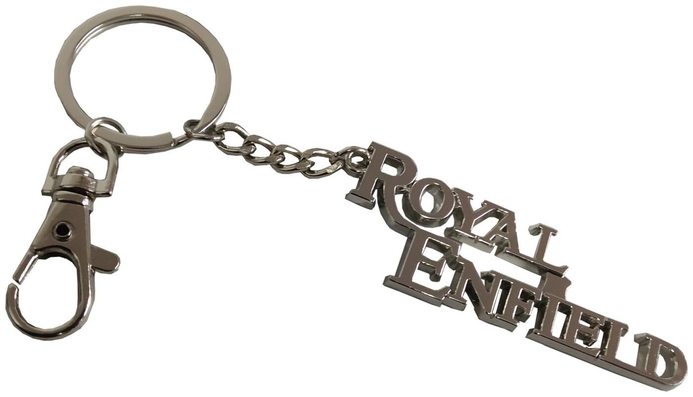 

Utkarsh Premium Synthetic Metal Base (Medium Size) Royal Enfield Metallic Toy Key Ring Keychain For Bikes Scooty And Cars (Silver)