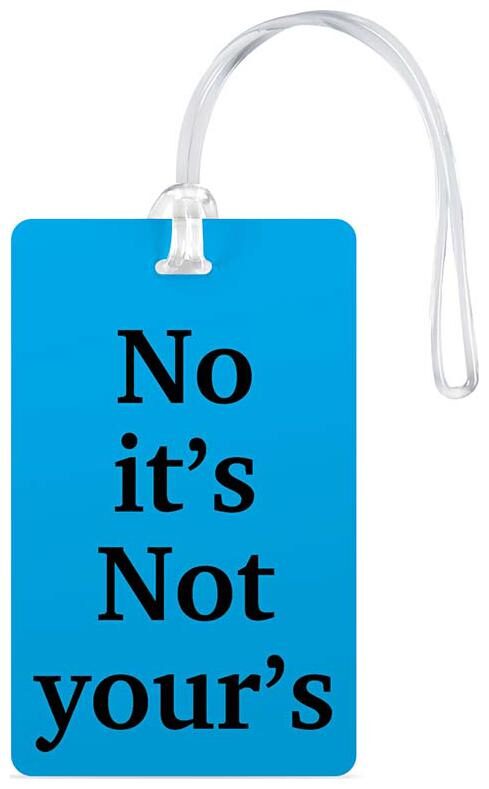 

100yellow Luggage Tags- Printed High Quality Gloss Finish PVC Travel Bag Tag with Silicon Strap- Ideal For Travel