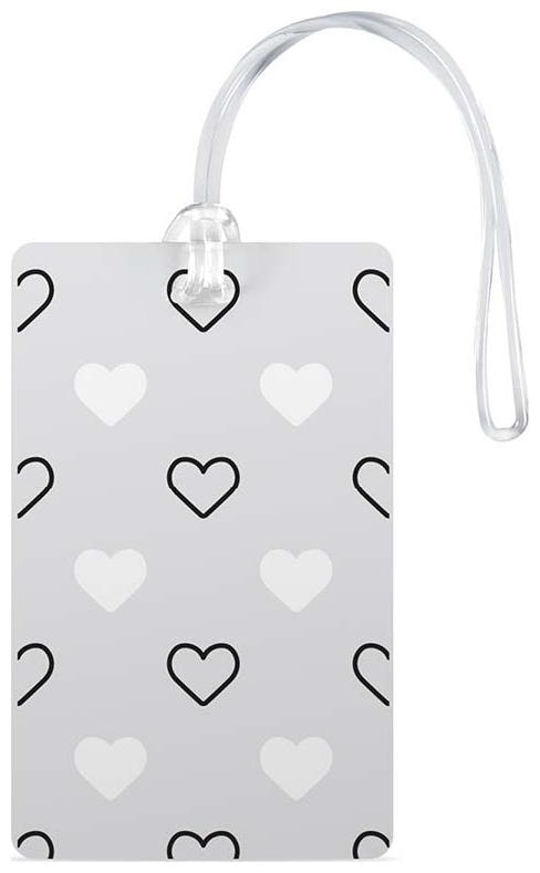 

100yellow Luggage Tags- Printed High Quality Gloss Finish PVC Travel Bag Tag with Silicon Strap- Ideal For Travel