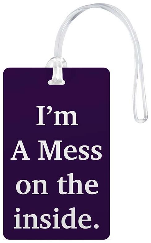 

100yellow Luggage Tags- Printed High Quality Gloss Finish PVC Travel Bag Tag with Silicon Strap- Ideal For Travel