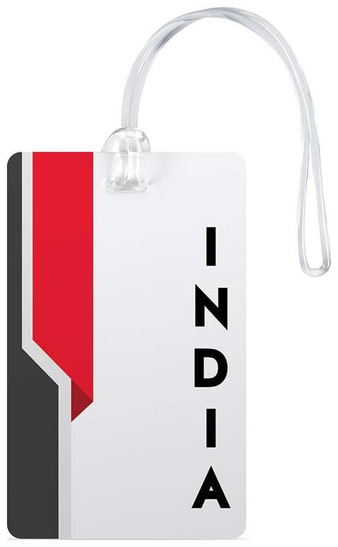 

100yellow Luggage Tags- Printed High Quality Gloss Finish PVC Travel Bag Tag with Silicon Strap- Ideal For Travel