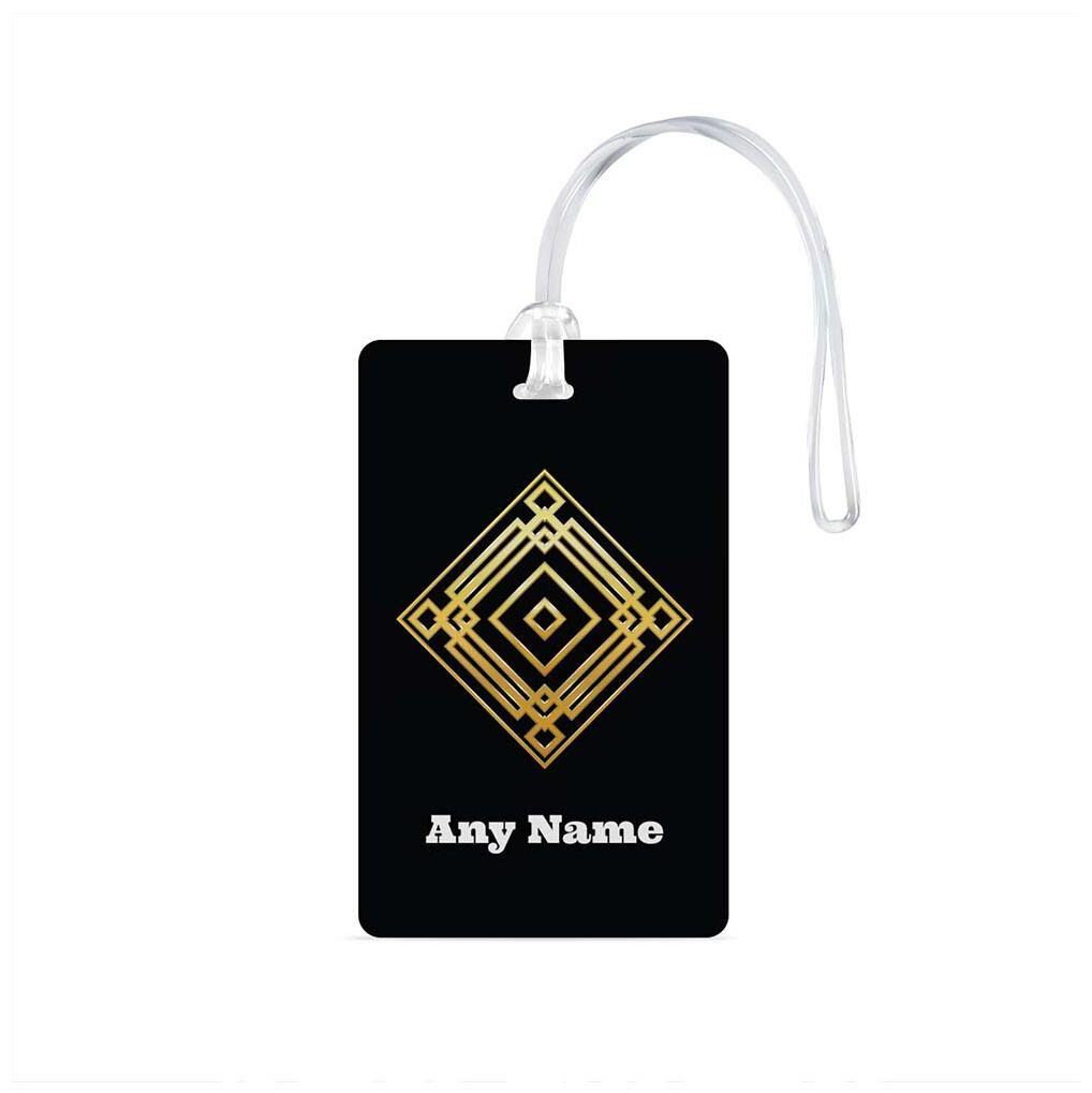 

100yellow Luggage Tags- Printed High Quality Gloss Finish PVC Travel Bag Tag with Silicon Strap- Ideal For Travel