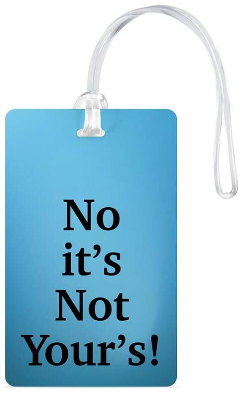 

100yellow Luggage Tags- Printed High Quality Gloss Finish PVC Travel Bag Tag with Silicon Strap- Ideal For Travel